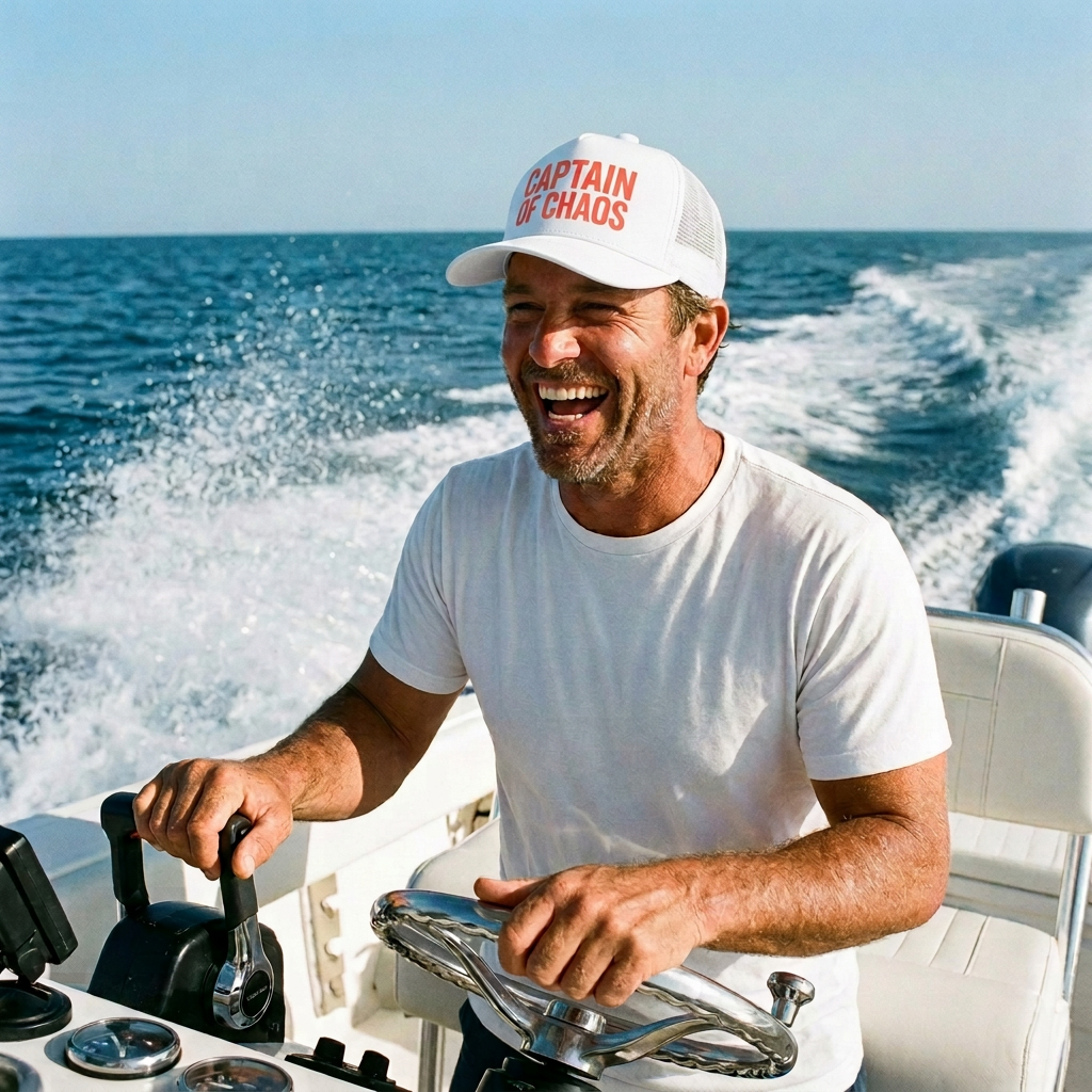 Captain Of Chaos Lake Hat Captain Of Chaos lake hat — lifestyle photo